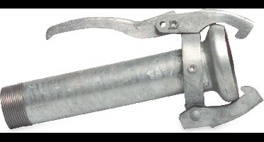 Snelkoppeling staal gegalvaniseerd 50 mm x 2" M-deel Perrot x buitendraad type Perrot