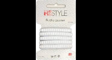 Restyle Ruche elastiek 10mm x 2m wit