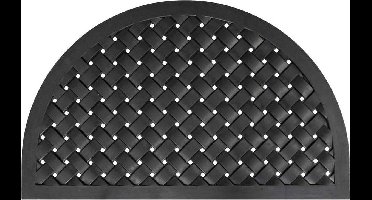 IVOL Rubber deurmat Weave halfrond - 56 x 91 cm