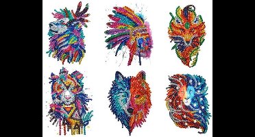 Diamond Painting "JobaStores®" Sticker Set 001 (6 stuks)