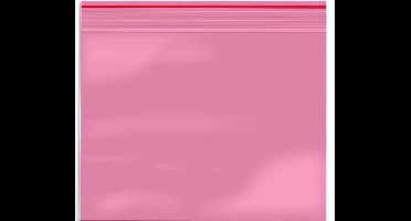 100x Gripzakjes 80 x 60mm Pink Tinted/ Roze Tint 90 micron