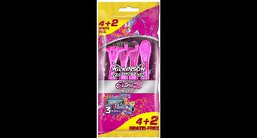 Wilkinson Sword Extra3 Beauty Wegwerp Scheermesjes - 4+2