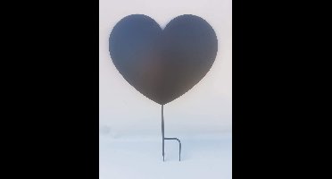 Mica Decorations Metalen steker Hart L45 x B1 x H68cm