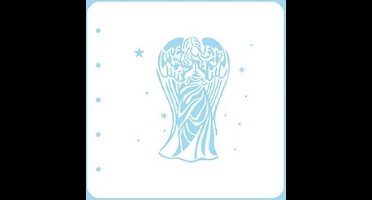 COLST003 Nellie Snellen - Magnetic Stencil - mixed media sjabloon - angel - engel - vintage