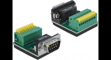 Seriële RS232 connector 9-pins SUB-D (m) - 9-pins Terminal Block / klemmen
