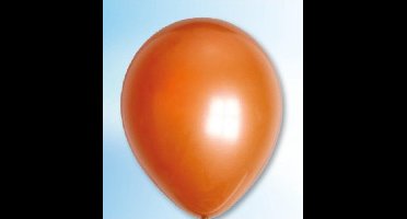 Mini ballonnen parel metallic koper mini  (12,5cm, 100st)