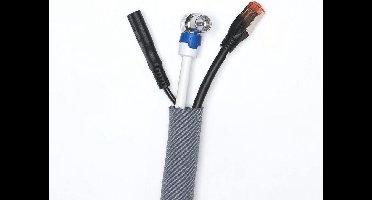 Cavus Kabelsok self wrapping 19mm 3 mtr. [zilver]