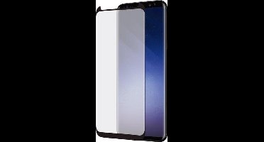 MH by Azuri Curved Tempered Glass RINOX ARMOR - zwarteframe - SMALL -Samsung S9+