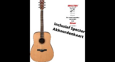 Ibanez Akoestische gitaar met handige akkoordenkaart