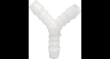 Y-stuk nylon 12 mm slangtule 16bar wit