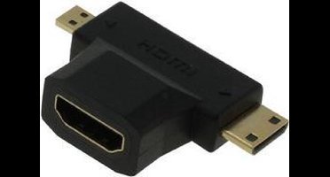 OTB HDMI Adapter T-Stuk HDMI naar Mini-HDMI / Micro-HDMI