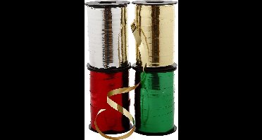 Cadeaulint - Assortiment, b: 10 mm, 4x250 m