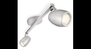 Plafondspot / Plafondlamp PHILIPS ecomoods Ease, 560164816, Aluminium, 2x10W ECOlamp