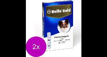 Bolfo Gold Hond 40 - Anti vlooienmiddel - 2 x 4 stuks 0 - 4 Kg