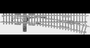 H0 Märklin K-rails (zonder ballastbed) 22716 Wissel, Rechts 225 mm 1 stuk(s)