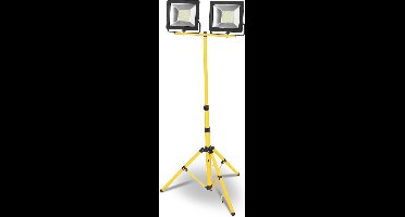 Dubbele LED straler op statief  - 2x20W - IP65