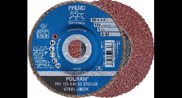 PFERD lamellenschijf POLIFAN A SG STEELOX Ø 125 mm korrelgrootte ...