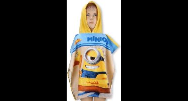 Minions - Badponcho / Strandponcho / Badcape - Blauw/Geel - voor kinderen van ca. 2 t/m 6 jaar