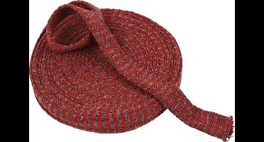 Creotime Rondgebreide Tube 30 Mm X 10 M Kerstrood/grijs