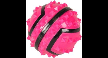 Flamingo Spiky Bal - Hondenspeelgoed - 7 cm - Roze