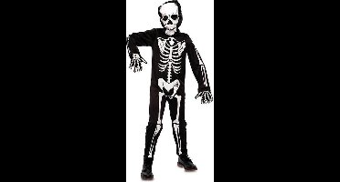 Witbaard Verkleedkostuum Skelet Junior Polyester Zwart/wit 122-138 Cm