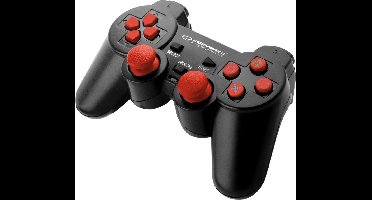 Esperanza Controller Corsair PC / Playstation 2 / Playstation 3 | Zwart Rood