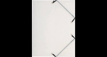 Crystal PP 5/10de Elastomap 3 kleppen - A4 - Transparant