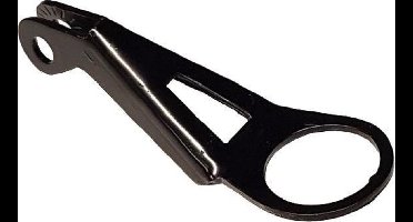 Falkx lamphaak snephaak - fiets koplamphaak staal - 25 mm binnendiameter - zwart