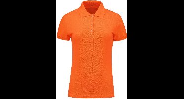 Benza Basic Dames Sportpolo Poloshirt Polo - Oranje - Maat S
