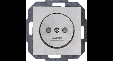 Kopp Athenis stopcontact 1-voudig zonder aarde zilver