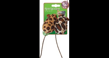 SPEELGOED KAT 4 CM SAFARI MUIS 2 ST