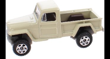 Matchbox Jeep Pickup 4x4 Metal 6,5 Cm Schaal 1:64 Beige