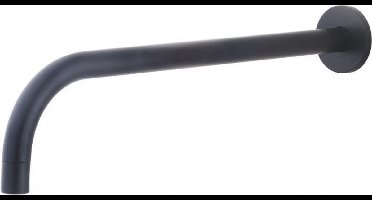 Wiesbaden Slim baduitloop 30cm messing mat zwart