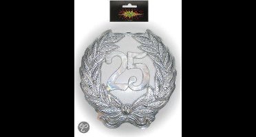 Jubileumkrans 25 jaar plastic 40 cm.