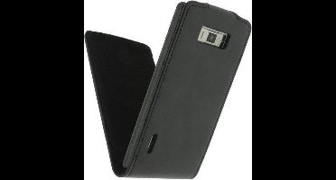 Xccess Leather Flip Case LG Optimus L7 P700 Black