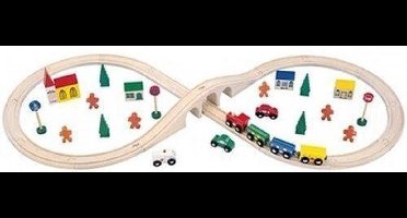 Mentari houten treinset 46 delig (6106B)