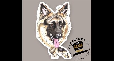 Magneet Hond Langharige Duitse Herder