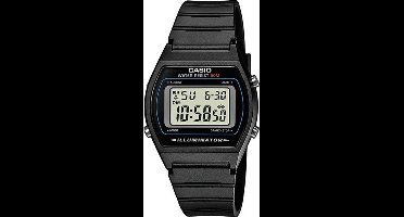Casio W-202-1AVEF Casio Retro horloge Heren - Zwart - Kunststof 35 mm