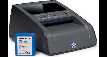 Valsgelddetector safescan 155S zwart met meegeleverde oplaadbare batterij LB-105