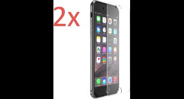 2x Screenprotector geschikt voor Apple iPhone 7 Plus / 7+ - Tempered Glass Screen protector Transparant 2.5D 9H (Gehard Glas Screen Protector) - (0.3mm) (Duo Pack)