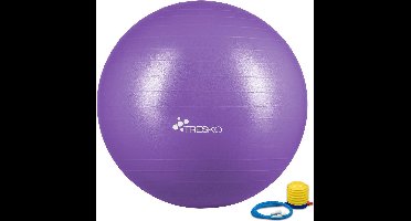 Fitnessbal met pomp - diameter 85 cm - Paars