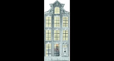 Invotis Grachtenpand Waxinelichthouder - Halsgevel
