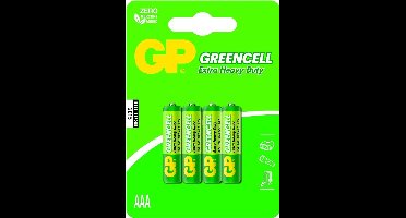 GP Greencell AAA batterij 1,5 Volt set van 4