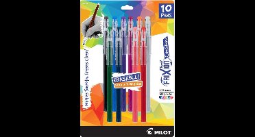 Pilot FriXion - set met uitwisbare gelpennen - diverse kleuren - 10 stuks in set.