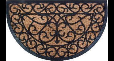 Best for Boots Deurmat rubber/kokos halfrond