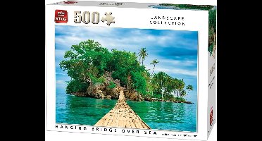 King Puzzel 500 Stukjes (49 x 35 cm) - Hanging Bridge - Legpuzzel Eiland