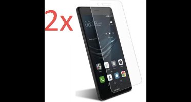 2 Stuks Screenprotector geschikt voor Huawei P9 - Tempered Glass Screenprotector Transparant 2.5D 9H (Gehard Glas Screen Protector) - (0.3mm) (Duo Pack)