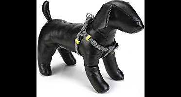 Beeztees nylon borsttuig vista lichtgrijs 35-60 cm x 15 mm