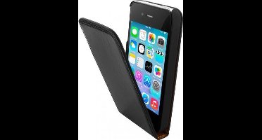 Mobiparts Luxury Flip Case Apple iPhone 4/4S Classic Black