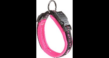 Ferplast Sport Dog Halsband - Nylon - Zachte voering - Roze - Breedte 25 mm - Nekomtrek 45 - 55 cm (GELIEVE ALVORENS BESTELLEN OPMETEN)